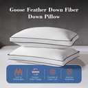 Decroom Goose Feather Down Fiber Pillow 20’’x28'' Gusseted Pillow 2 Pack