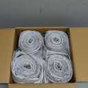 Plasticplace Custom Fit Trash Bags, Compatible with Simplehuman Code L (200 Count) White Drawstring Garbage Liners 4.8 Gallon / 18 Liters, 16.75" x 24.5"