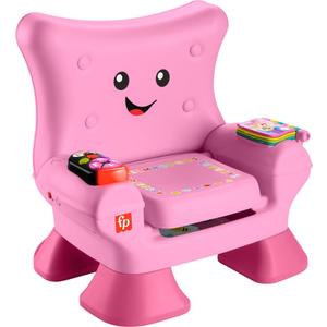 Fisher-Price Toddler Learning Toy Laugh & Learn Smart Stages Chair, Pink with Music Lights & Activities for Kids Ages 1+ Years