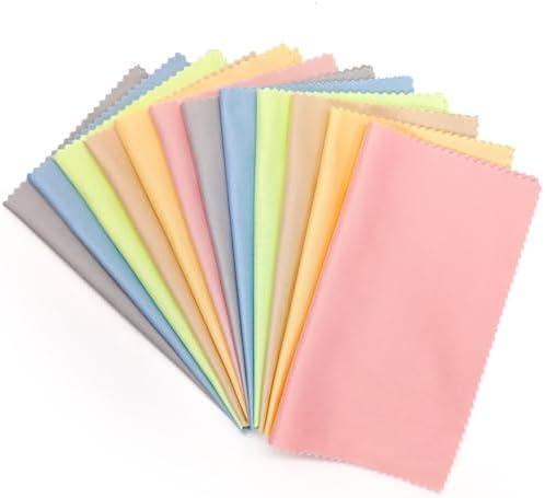 AIMI Assorted Colors Microfiber Cleaning Cloths - 6" x 7" Microfiber Glasses Cloth - Great for Cleaning Eyeglasses, Cell Phones, Screens, Lenses, Glasses and All Delicate Surface (12 Pack Multi-Color) AIMI Assorted Colors Microfiber Cleaning Cloths - 6" x 7" Microfiber Glasses Cloth - Great for Cleaning Eyeglasses, Cell Phones, Screens, Lenses, Glasses and All Delicate Surface (12 Pack Multi-Color)