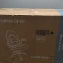 OLIXIS Big and Tall Office Desk Leather Gaming Computer Chair with Adjustable Swivel Task and Flip-up Arms for Adults, Teens, Grey