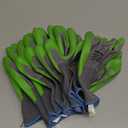 WORKPRO 6 Pairs Garden Gloves, Work Glove with Eco Latex Palm Coated, Gardening Glove, Working Gloves for Weeding, Digging, Raking, and Pruning (Large)