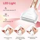 ANLAN 2026 Electric Razors for Women Bikini Trimmer4in1 Exclusive Painless Blade Cordless LED Facial Shaver, Rechargeable Body Hair Removal, 100% Waterproof & Easy Clean, Ideal Beauty Gift for Her