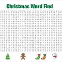 Jumbo Christmas Word Search Poster,Giant Christmas Word Find Puzzle Poster Game,Large 36"X24" Words Find Wall Poster Fun Interactive Party Activity
