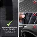 YOFIT Multipurpose Cargo Organizer Blocks Car Trunk Storage Organizer Blocks, Should Be Used with Wool Trunk's Carpet for Car/Truck/SUV/Van, Set of 4