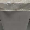 TIPGO Bathroom Trash Can with Lid, 4 Gallon / 15 Liter Small Garbage Can, Press Top Bin, Plastic Wastebasket with Pop-Up Lid for Bedroom, Living Room, Office (White, 2 Pack)