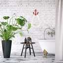 2Pcs White Nautical Rope Toilet Paper Holder Wall-Mounted Towel Ring Nautical Toilet Paper Holder with Metal Hooks Coastal Towel Rack Natural Antique Rope(Red+Red)