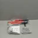 MXF Pooper Scooper, Dog Pooper Scooper Long Handle Stainless Metal Tray and Rake Set for Medium Small Dogs Heavy Duty - Use on Grass, Dirt or Gravel - Red