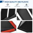 Side Window Louver for Mustang 2024 2025, GT Lambo Style Rear Quarter Windshield Sun Shade Cover Side Window Scoop Louvers for Ford Mustang 2024 2025 Accessories (Glossy Black)