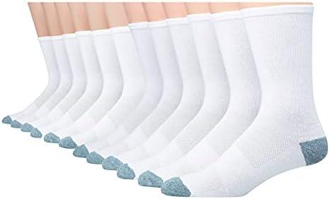 Hanes Men's Hanes Men's Socks, X-temp Lightweight Socks, Crew and Ankle, 11-pack (6-12)