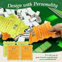 ZWFCGMMBC 4 Pcs Mahjong Tile Shufflers with Printed Mahjong Rules  Manual Mahjong Mixer & Shuffle Cards for Beginners, Durable Mahjong Gift Accessories SetYellow and Orange