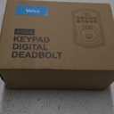 Veise Fingerprint Door Lock, Keyless Entry, Auto Lock, Electronic Keypad Deadbolt for Front Door, Biometric, Anti-Peeking Password, Easy Install, Matte Black