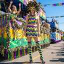 Striped Thigh High Socks, Halloween Witch Stockings Costume Accessories for Women, Over Knee High Socks Leg Warmers (Yellow/Green/Purple)