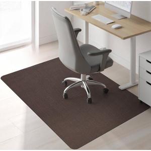 Sycoodeal Chair Mat,36" x 48" Office Chair Mat for Hardwood and Tile Floor, Heavy Duty Floor Protector for Rolling Chairs,Non-Slip,Computer Mat for Home Office(Brown)