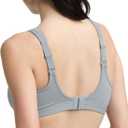 Champion Women's Sports Bra, High-Impact, Maximum Support, Breathable, Moisture-Wicking Fabric (Gray), Size 34K