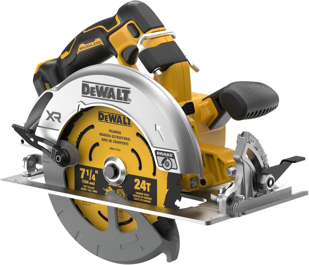 DEWALT 20V MAX XR Brushless Cordless 7-1/4 in. Circular Saw, Tool Only (DCS590B)