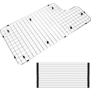 Sink Rack Protector Compatible with Kohler K 6488 and K 6489 Accessories: Stainless Steel Sink Rack for Bottom of Kitchen Sink Sink Rack Protector Compatible with Kohler K 6488 and K 6489 Accessories: Stainless Steel Sink Rack for Bottom of Kitchen Sink