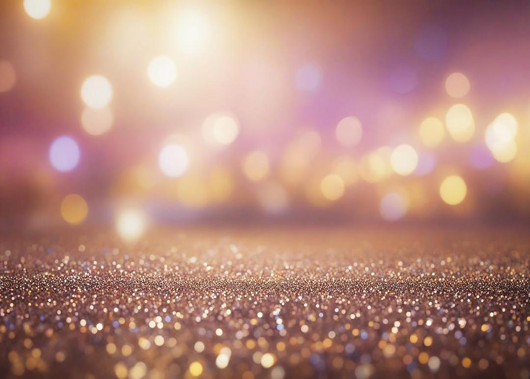 LYWYGG 7x5FT Rose Gold Backdrop Speckle Glitter Photoshoop Background (Will Not Glow) Bokeh Backdrops CP-623