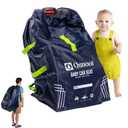 Car Seat Travel Bag for Airplane  Durable Back Pack Style Car Seat Bag, Car Seat Bags for Air Travel, Fits Convertible, Booster Car Seat, and Infant Carrier (Blue)
