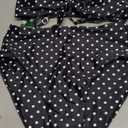 Blooming Jelly Womens High Waisted Bikini Set Tie Knot High Rise Two Piece Swimsuits Bathing Suits (Medium, Polka Dot)