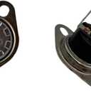 2Pcs Thermostat KSD1 160/0 Thermal Cut-Off Switch Temperature Control Switch Compatible with G-E Microwave Oven Compatible with Ken-More Replace KSD201 160/0 5304509469 5304464073 5304478919