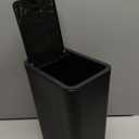 TIPGO Bathroom Trash Can with Lid, 10 Liter/ 2.6 Gallon Slim Garbage Can, Small Trash Bin Waste Basket with Pop-Up Lid for Kitchen, Bedroom, Living Room, Office (Black)