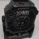 Misting Fan Portable with RGB Lantern, 30000 mAh Rechargeable Camping Mist Fan with Emergency Hurricane Supplies, Perfect Cooling Mister for Outdoor Travel (Black)