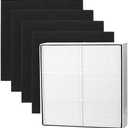 Replacement Filter For Whirlpool Whispure Air Purifier 1183054K 8171434K Fits AP450 AP510 AP51030K AP51030KB AP45030K WP500 WP1000 Air Purifier, 1 Pack H13 Ture HEPA Filter + 4 Pack Carbon Filters