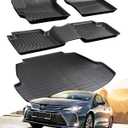 BAMACAR 2020-2025 2026 for Toyota Corolla Sedan Floor Mats Cargo Liner 4Pcs(Not for Hatchback and Cross), All Weather for Corolla Car Mat (Include Hybrid) Trunk Carpet 2021 2022 2023 Car Accessories