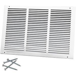 Howeall 18"W x 12"H [Duct Opening Size] Steel Return Air Grille, Air Return Vent Cover for Ceiling and Sidewall - HVAC Air Vent Covers - [Outer Dimensions: 19.75"W x 13.75"H]