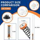 W11130359 MVWB765FW3 MVWB765FW4 WTW7500GC2 Washer Suspension Rod Kit Compatible for Whirl.pool May.tag Ken.more Cros.ley 7MWTW7000EW0 7MWTW7300EW0 MVWB765FW4 MVWB765FW3-BY MIFLUS