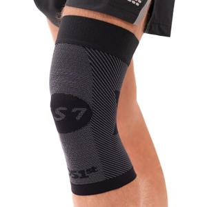 OS1st KS7 Performance Knee Brace with Compression Zone TechnologyStabilizing Knee Sleeve for Pain Relief, Patella Support, Running, Arthritis, Men & Women (XX-Large, Black)