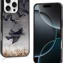 Cute Black Cat Halloween Bat Phone Case, Funny Cat Bat iPhone 16 Pro Case, Non-Slip Mobile Phone Case, for Teen Girls and Boys, Women and Men16 Pro (3)