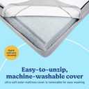 Graco Essentials 6-Inch Dual-Sided Crib & Toddler Mattress Premium Ultra-Soft Baby Crib Mattress Cover for Quiet Sleep, GREENGUARD Gold Certified, Made in the USA, Waterproof Sleep Surface, 2-Sided
