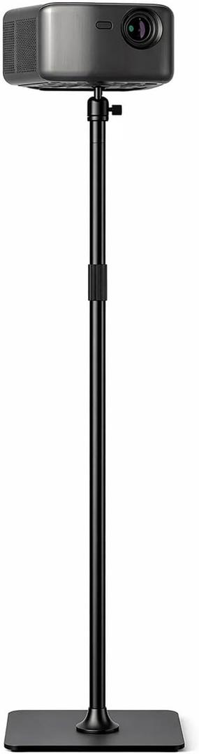 Stable Projector Floor Stand with Patented Base, 15 lbs Heavy Duty, No Wobble, Adjustable Height 3648", Built-in Cable Management, Universal 1/4"-20 Mount for Bedroom, Living Room & Office