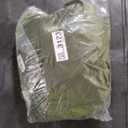 Olive Green Trible Pinch Pleat Velvet Curtains for Living Room 1 Panel Set 80x108