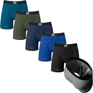 Warriors & Scholars | Mens Boxer Briefs | Boxer Briefs for Men Pack of 6 | Mens Boxer Briefs Underwear | Boys Boxer Briefs (Medium)
