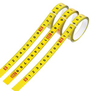 3 Pcs Tape Measure Sticker Right to Left Reading Imperial and Metric Ruler Tape Workbench Ruler Adhesive Sticky Tapes Measure for Woodworking Saw Drafting Table Men Gifts Carbon Steel
