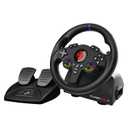 SUBSONIC - Superdrive 220 RS-5 Steering Wheel compatible PS5 - Racing Wheel with Dual Joysticks, Pedals and Paddles - 22 cm Diameter, 180 Rotation. Compatible with PS5 and PC - Black