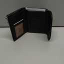 Unisex Pebble Leather Wallet, 5.3In Short Genuine Leather Coin Card Holder, Unisex Clutch Bags, Can Hold Coins, Id Cards (Black)