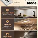 EZVALO 10inch Under Cabinet Lighting, LED Motion Sensor Light Indoor, 2400mAh USB Rechargeable Closet Lights, Dimmable & Magnetic Wireless Under Counter Lights for Kitchen, Pantry, Stairs (2 Pack)
