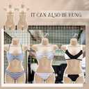 Kigley 12 Pcs Female Mannequin Torso Hanging Dress Form Flesh Colored Hollow Back Thickened Plastic Clothing Mannequin with Hanging Hook for Clothes Display, 31.1 x 16.1 Inch