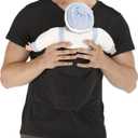 Men's Baby Carrier Soothe V Neck Short Sleeve Kangaroo T Shirt (Medium, Black)