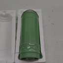 Tablecraft HJ714 Straw Jar with Metal Lid, Green