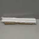 2 Pack White Curtain Rods 36 to 88 Inches, 5/8 inch Iron, Painted Finish, Wall Mounted, Size: 36''-88''