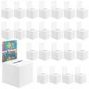 Jyongmer 36 Pack Cardboard Ballot Box with Slot 6 x 6x 6 Inch Raffle Boxes with Removable Header Suggestion Boxes Donation Box for Fundraising Ticket Boxes for Collecting Card Voting Contest