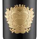 Juicy Couture 30oz Flip Flow Stainless Steel Tumbler With Flip Straw and Carry Handle, Black 3D Gold Logo