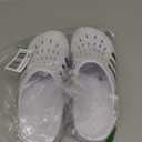 adidas Unisex Adult Adilette Clog Slide Sandal (11 Women/10 Men, Footwear White/Core Black/Footwear White)