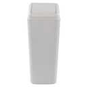 3.5 Gallons/14 Liter Small Trash Can, Plastic Swing Lid Garbage Bin，9.8" x 6.6" x 16.7"
