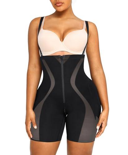 SHAPELLX Tummy Control Shapewear Corset Shorts Tummy Control Body Shaper for Women Butt Lifting Shapewear Bodysuit.L